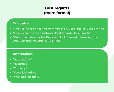 kind regards or best regards.
